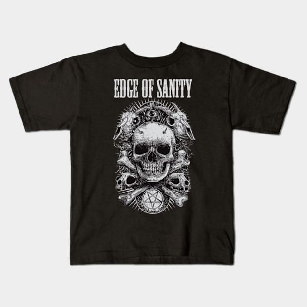 EDGE OF SANITY BAND Kids T-Shirt by phsyc_studio